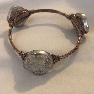 Silver & Bronze Fashion Bangle